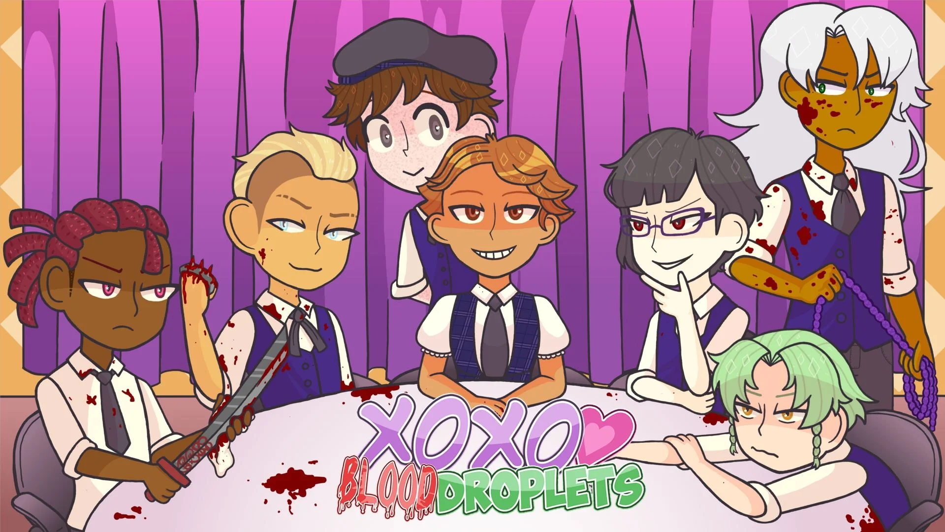 XOXO Blood Droplets cover