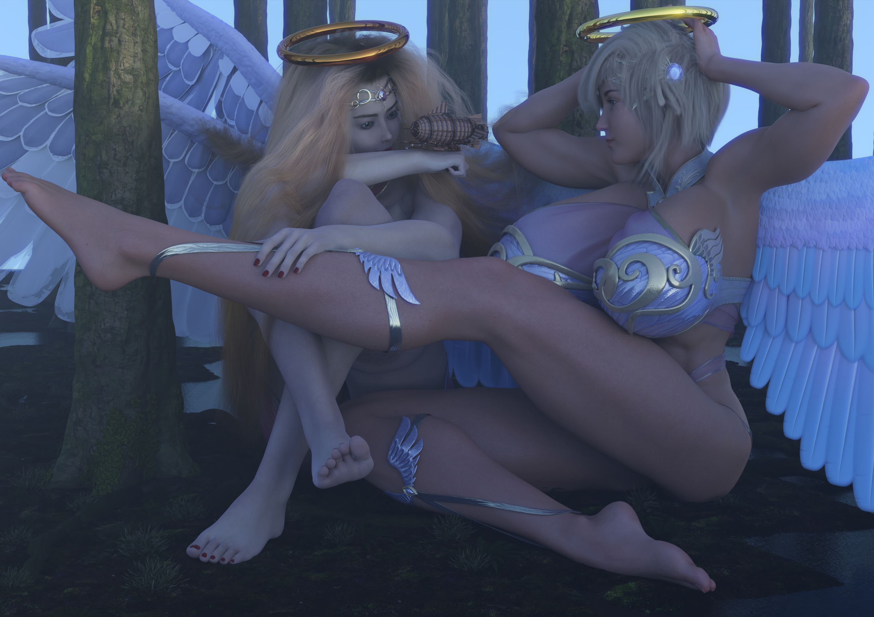 Everyone Has Giantess Angel Waifus in Heaven cover