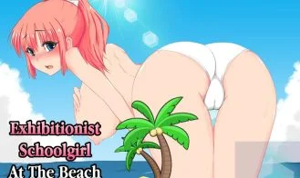 Exhibitionist Schoolgirl At Beach cover