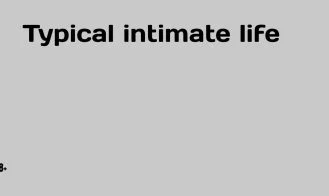 Typical intimate life cover